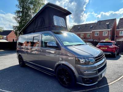 VW T5.1 T28 LWB Highline 180Bhp 2015 41k Pop Top Campervan 4 Berth 4 Belt