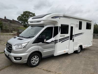 Bailey Adamo 75-4T rear single beds over garage motorhome for sale