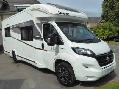 Benimar Mileo 282, 4 berth rear lounge rear garage coachbuilt motorhome