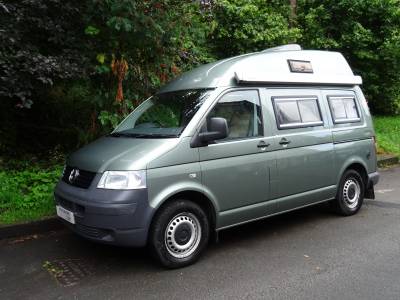 VW T5 High-Top -2009 - 2  Berth- 4-Seatbelts -Campervan for Sale