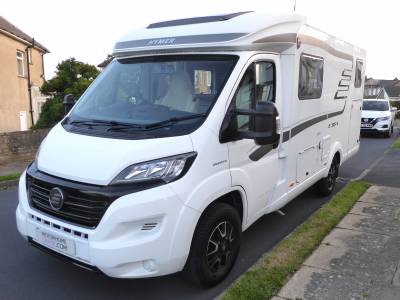 Hymer Exsis-t 474 2 berth rear single beds rear garage coachbuilt motorhome