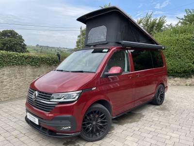 VW T6 Transporter Highline Automatic Camper Van With Pop-top, Solar & Carplay