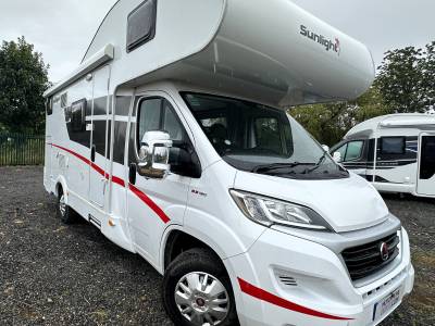 SUNLIGHT A68 6 BERTH 6 BELTS BUNK BED FAMILY Motorhome for Sale