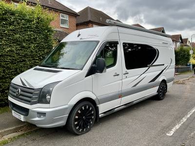 VW Crafter Racevan by Imperial, 2012, 3 berth, rear garage camper for sale