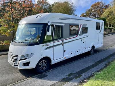 Rapido i190 Distinction, 2018, rear fixed bed and garage motorhome for sale