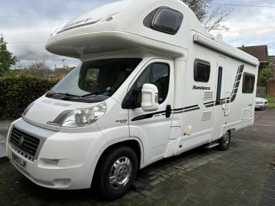 Fiat Ducato Maxi Swift Sundance 2011 6 Berth with 6 Seatbelts End lounge