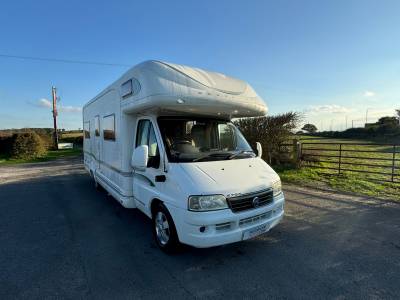 Bessacarr E795 6 Berth 4 Belts Over-cab Bed Rear Lounge