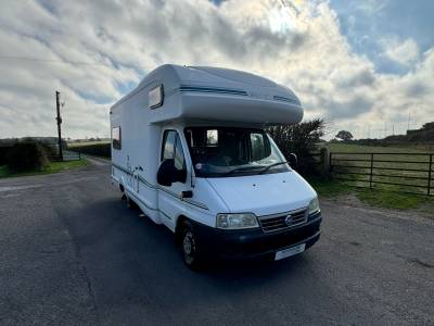 Swift Gazelle F61 4 berth 2 belts Over cab bed End lounge 