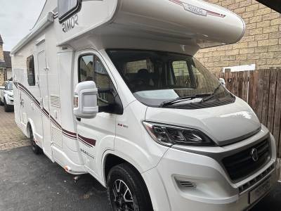 Rimor Seal 5, 6 berth, 6 belts, pull down bed, garage motorhome for sale.