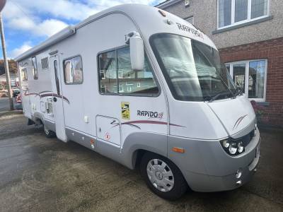 Rapido 997M, fixed rear bed, drop down be, 4 berth 4 belts, motorhem for sale