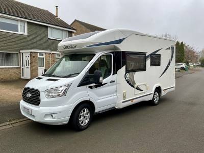 Chausson Flash 610, 4 berth, 4 belted seats, rear garage motorhome for sale