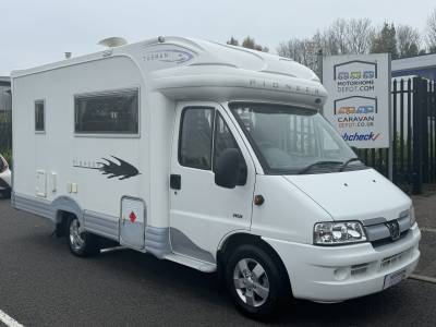 Autocruise Pioneer Tasman 2 berth motorhome end kitchen