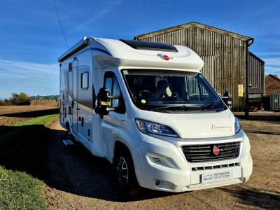 Burstner Lyseo Harmony Line 680 G 4 berth drop down bed