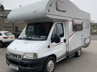 Hymer Classic 4 berth, rear kitchen, rear washroom coachbuilt motorhome 