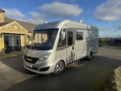 Hymer B588 DL 4 Berth 4 Travel Seat Rear Twin Bed Garage Motorhome For Sale