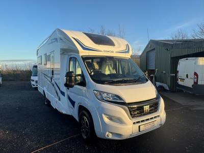 Rimor Super Brig 95 Plus 4 Berth 4 Belts Rear Fixed Bed Electric Drop down bed