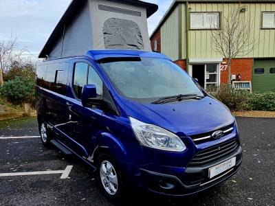 Ford Transit pop top camper 2L 128BHP 30K 2017 4 berth 5 belt heating awning