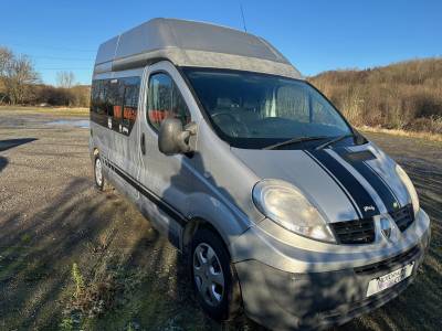 RENAULT TRAFIC 2011 2 BERTH HIGH ROOF LONG WHEEL BASE CAMPERVAN