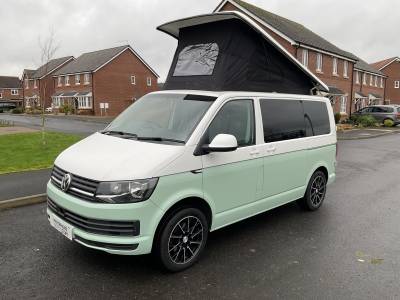 Volkswagen T6 4 berth 5 belt pop top automatic campervan for sale