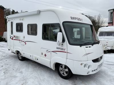 Rapido 924F end kitchen/washroom A class overcab bed motorhome for sale