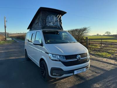 Volkswagen T6.1 Transporter Highline Camper 4 Berth 5 Belts Pop Top