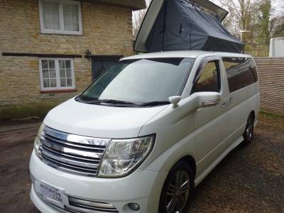 Nissan Elgrand Rider AUTOMATIC 2007 Pop Top 3 Berth Camper Van For Sale