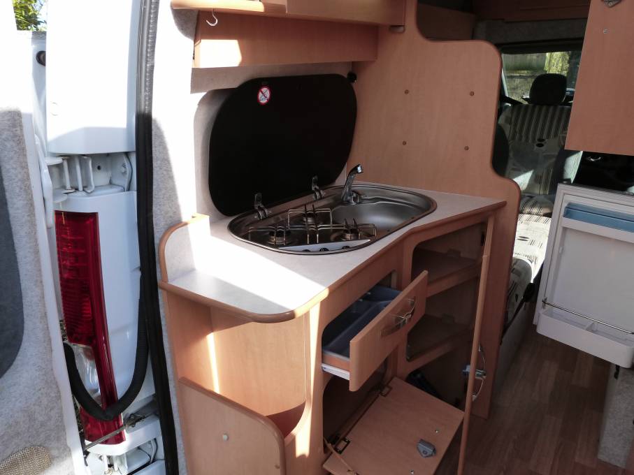 Devon Sunrise 2 berth rear kitchen High Top campervan for sale