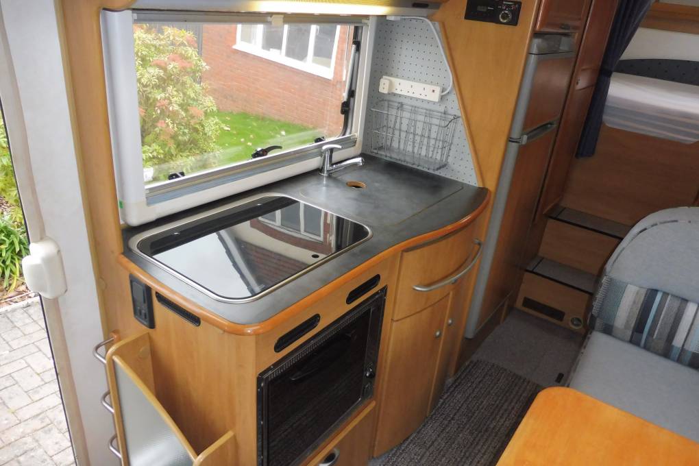 Hymer B644 4 berth A-class rear bed large garage motorhome for sale