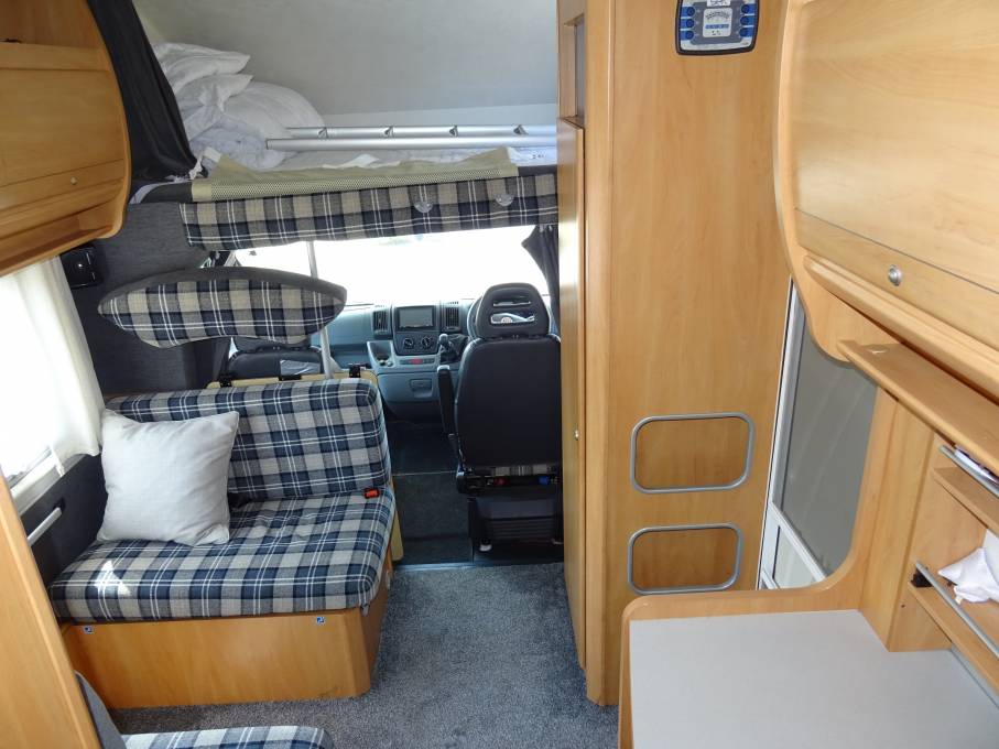 Sea Newlife 6 berth 6 belt coachbuilt rear bed over garage large garage ...