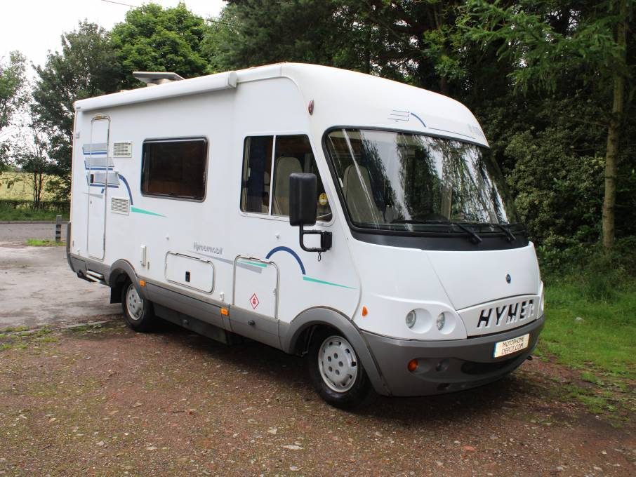 Hymer B584 A-Class 3 berth drop down bed motorhome for sale